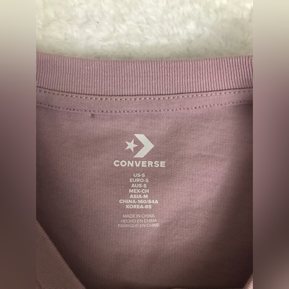 Converse All Star
Loose fit Tee
Color: 66 pink 
Size: Small
NWT - Picture 4 of 4